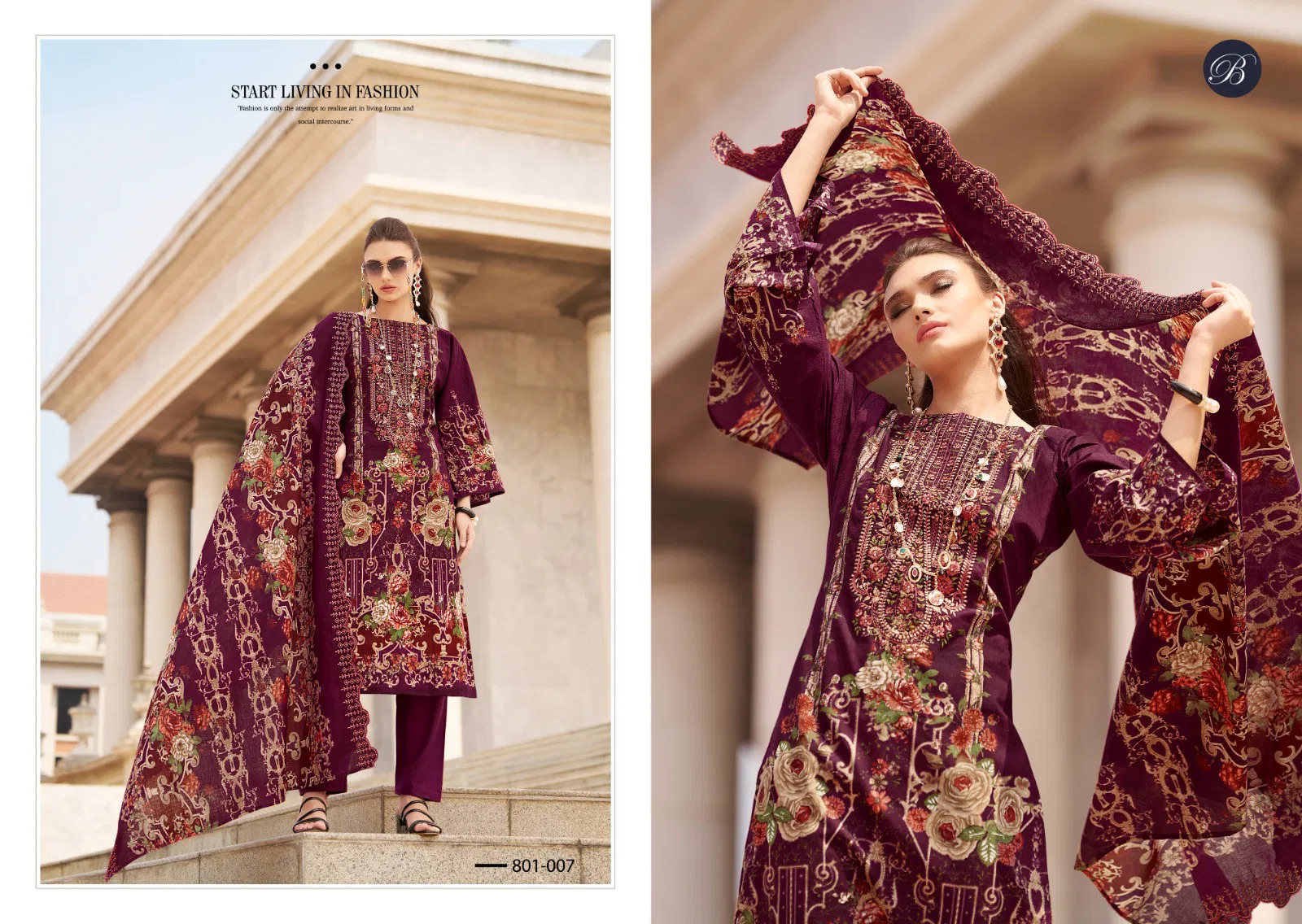  Guzarish by Belliza  Vol 20 Cotton Digital Printed Dress Material